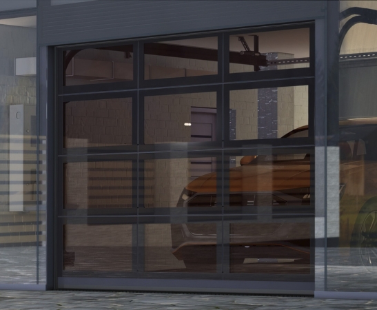 Панорамные ворота Алютех AluPro в Армавире