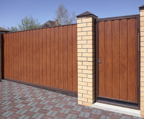 Ворота из металлического сайдинга в Армавире